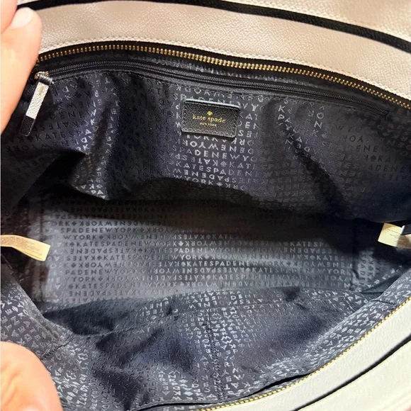 NWOT Kate Spade Boutique Striped Saffiano Leather Bow Tote Authentic Retail Line - Picture 8 of 8